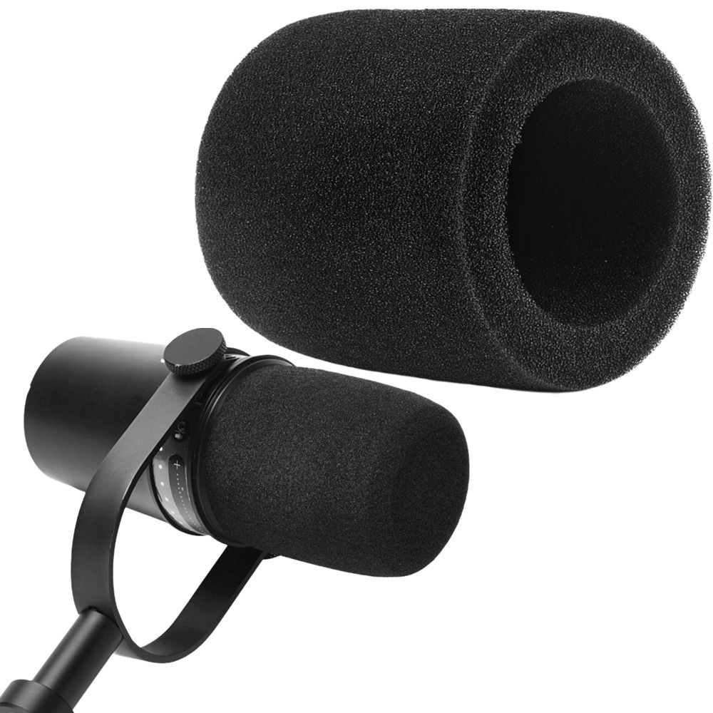 Shure Mic Mv7 - Shure MV7 / MV7X用交換マイクウィンドスクリーンカバー、起毛スポンジフォーム製、防風マイクカバー、ポップフィルター