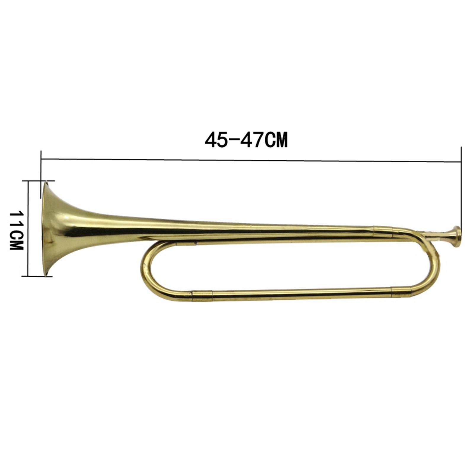 Musical Instrument Bugle - 真鍮製のトランペット、ブーグル、楽器、オーケストラ、行進バンド、フラットトランペット、ブーグル、初心者向け、子供から大人まで楽しめる真鍮楽器。
