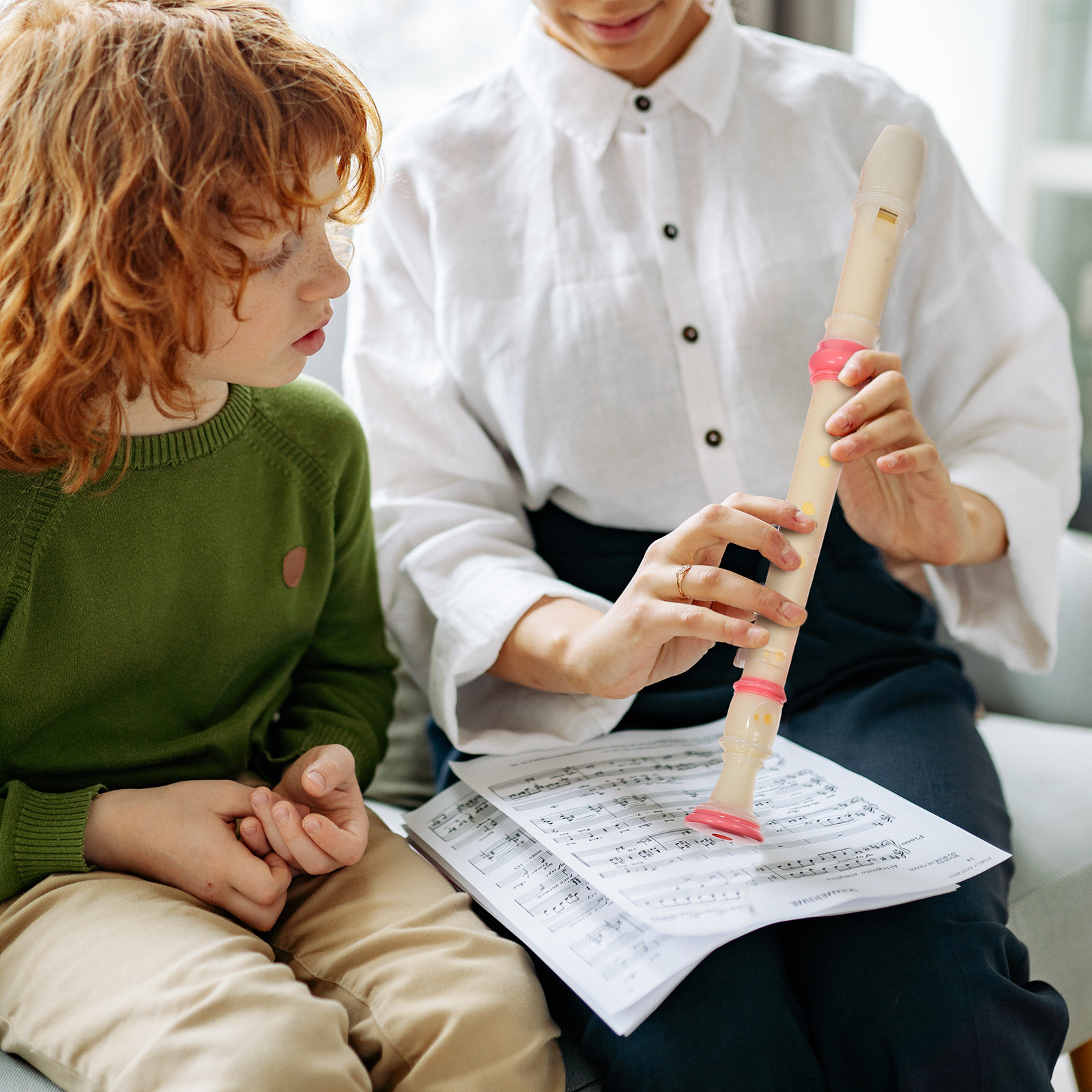 2本セット、高音域のソプラノリコーダー、8孔、プラスチック製 - Soprano Recorder Plastic のレビューと価格
