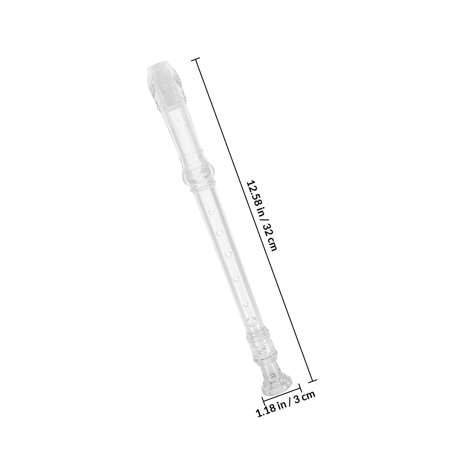 初心者向け8孔ソプラノリコーダー – 透明なプラスチック製で - Soprano Recorder Plastic のレビューと価格