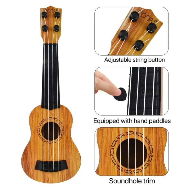 35cmの子供用ウクレレのおもちゃ。音楽を学びながら楽しく遊 - Musical Instrument Harmonium のレビューと価格