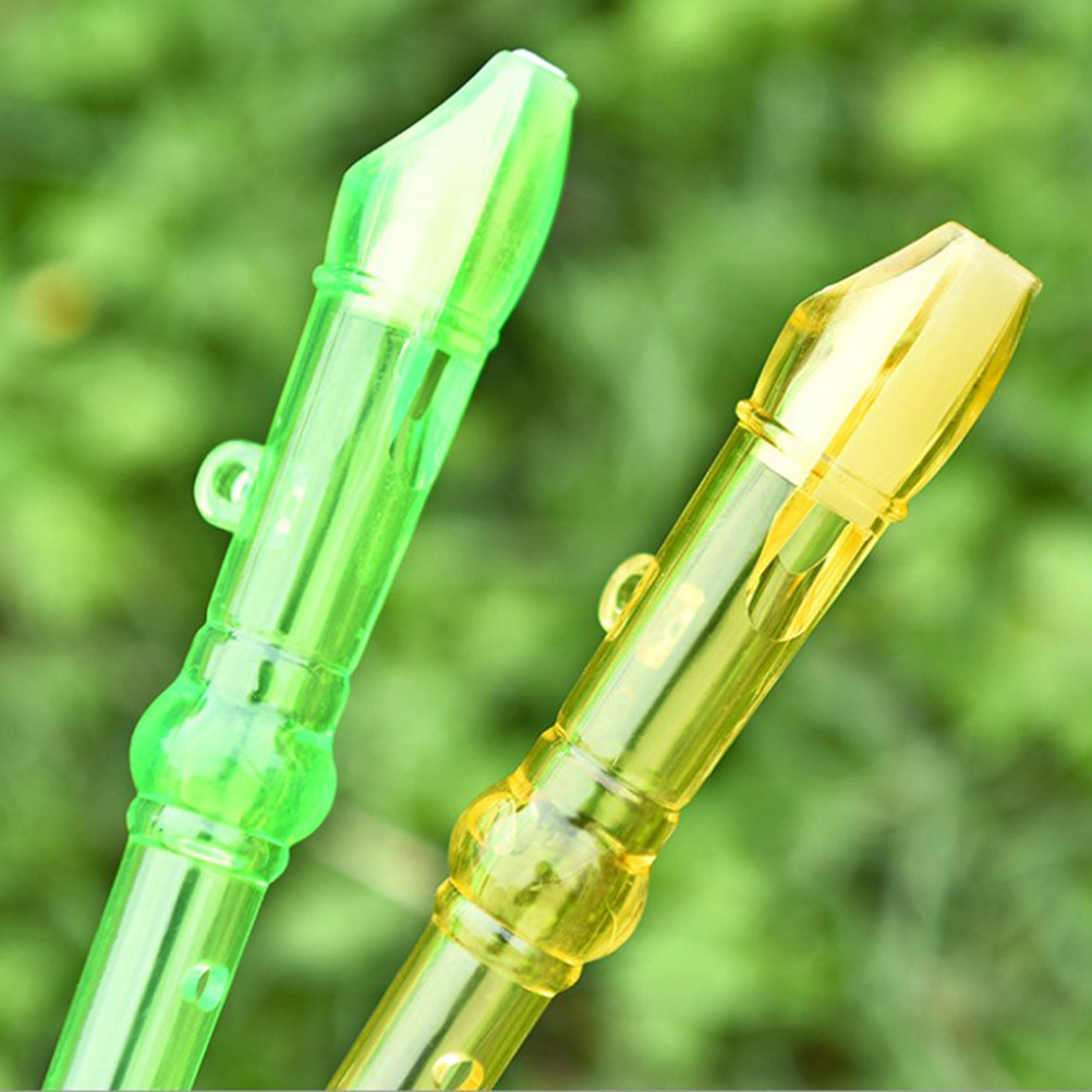 12個入り、子供用音楽フルート、8穴、透明なソプラノリコーダ - Soprano Recorder Plastic のレビューと価格