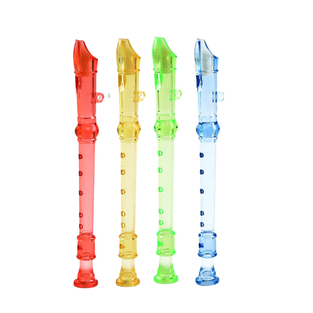 12個入り、子供用音楽フルート、8穴、透明なソプラノリコーダ - Soprano Recorder Plastic のレビューと価格