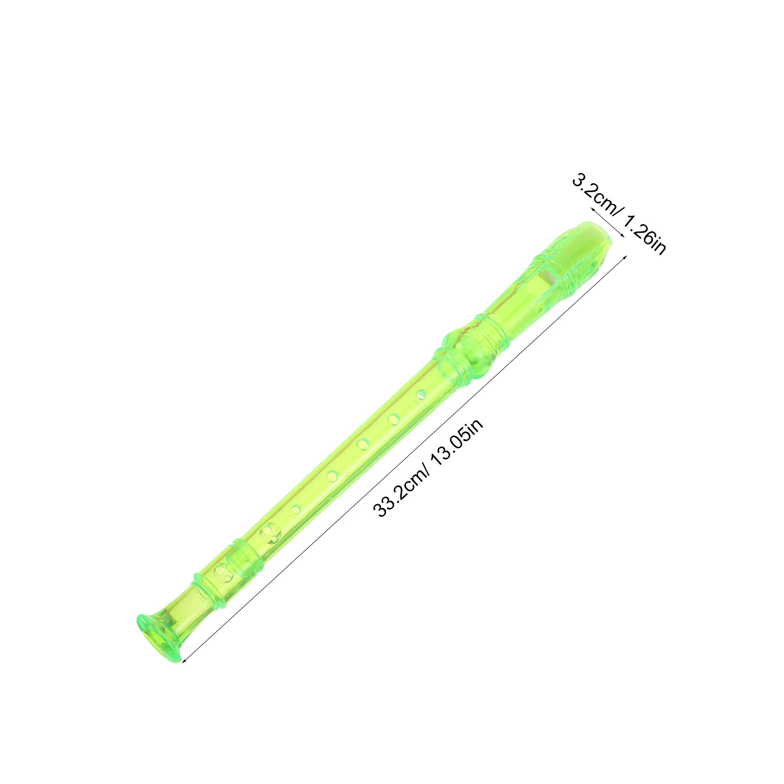 透明なソプラノリコーダー4本セット。8孔のプラスチック製で、 - Soprano Recorder Plastic のレビューと価格
