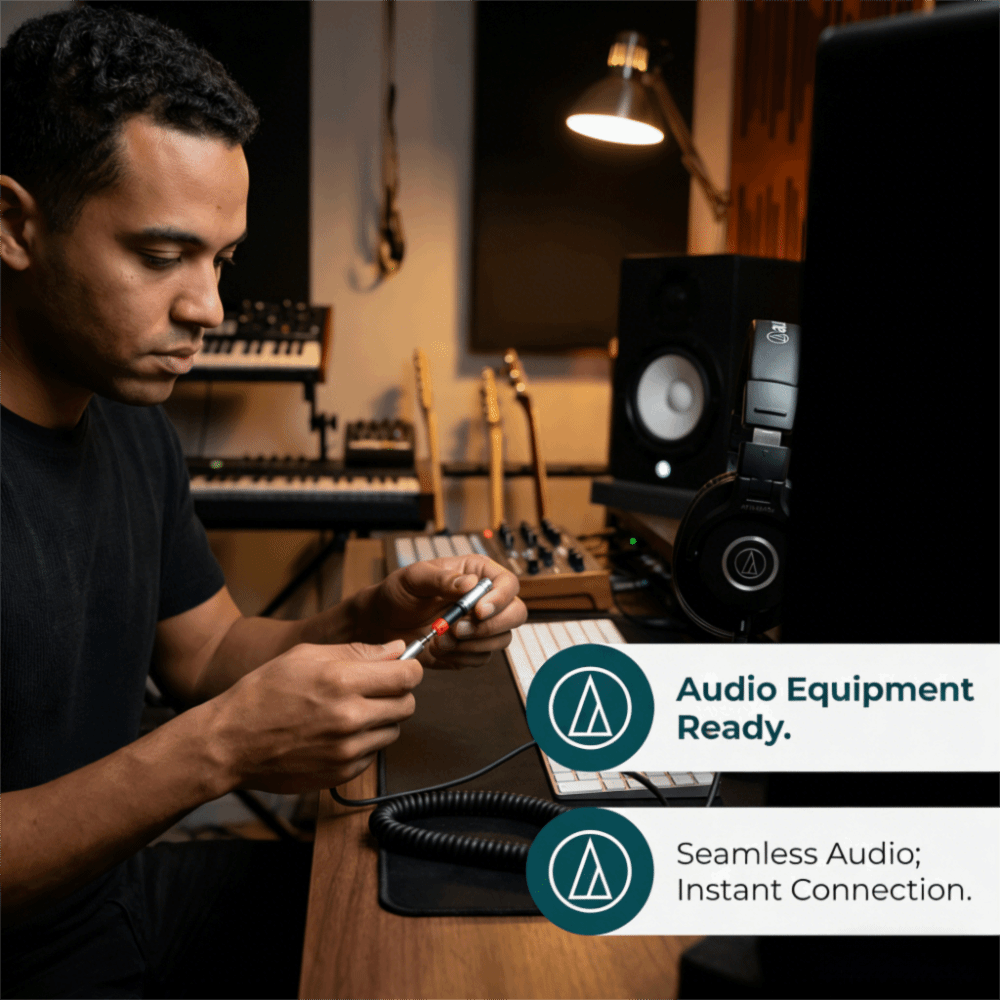 プラグアンドプレイ 2.5mm から 3.5mm アダプター - Audio Technica Headphone Ath-M50X のレビューと価格