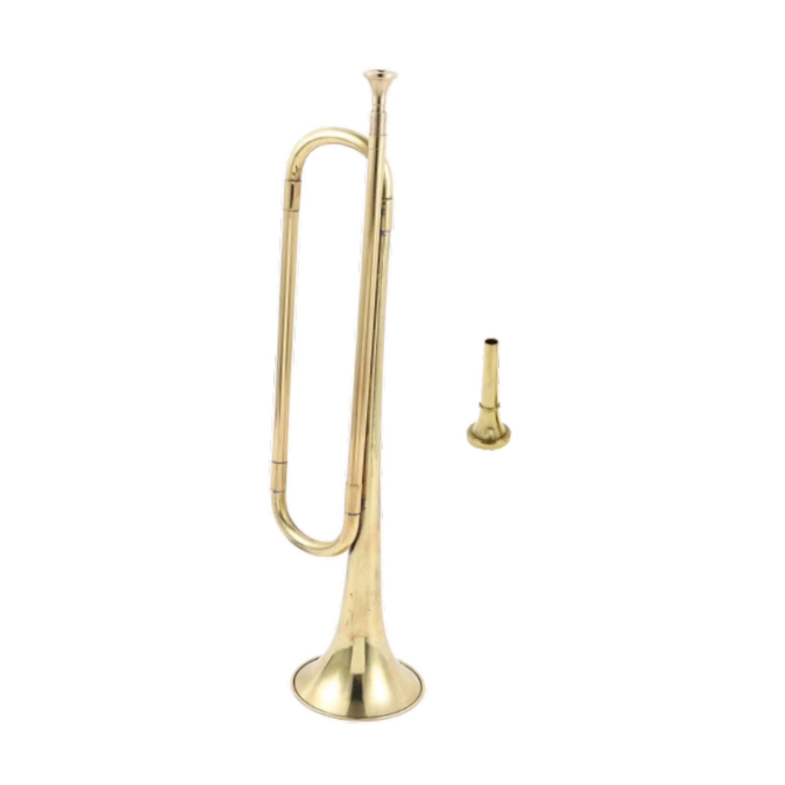 高級真鍮製トランペット、研磨仕上げ。初心者や屋外での活動に最 - Musical Instrument Bugle のレビューと価格